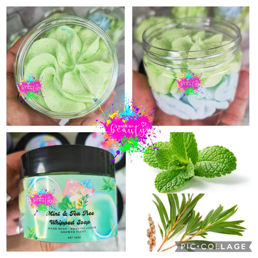 Whipped Soap Mint & Tea Tree scent
