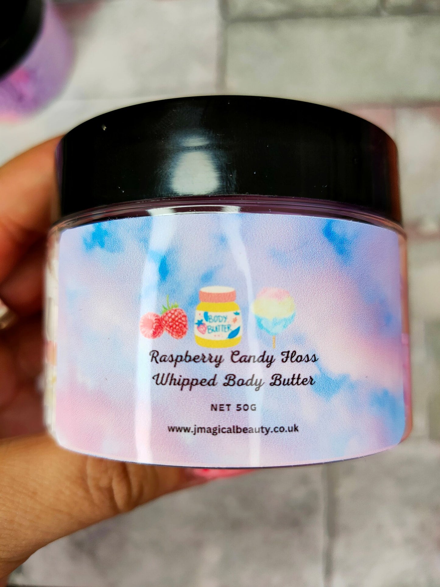 Whipped Body Butter Raspberry Candy Floss scent
