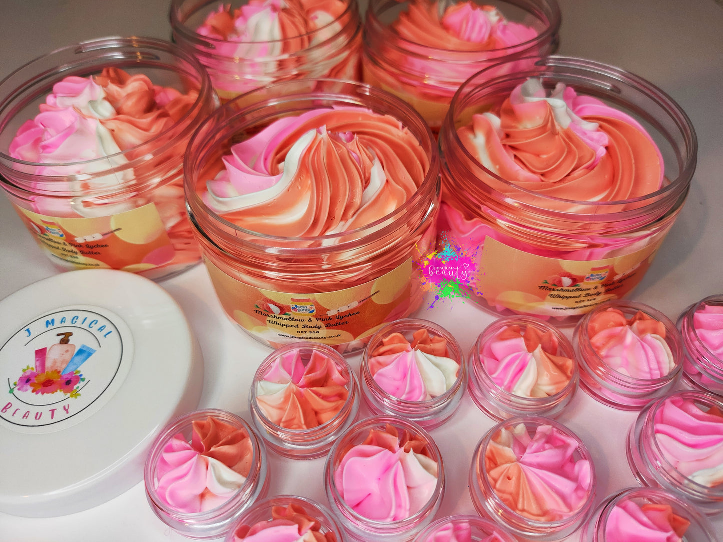 Marshmallow & Pink Lychee scent Whipped Body Butter