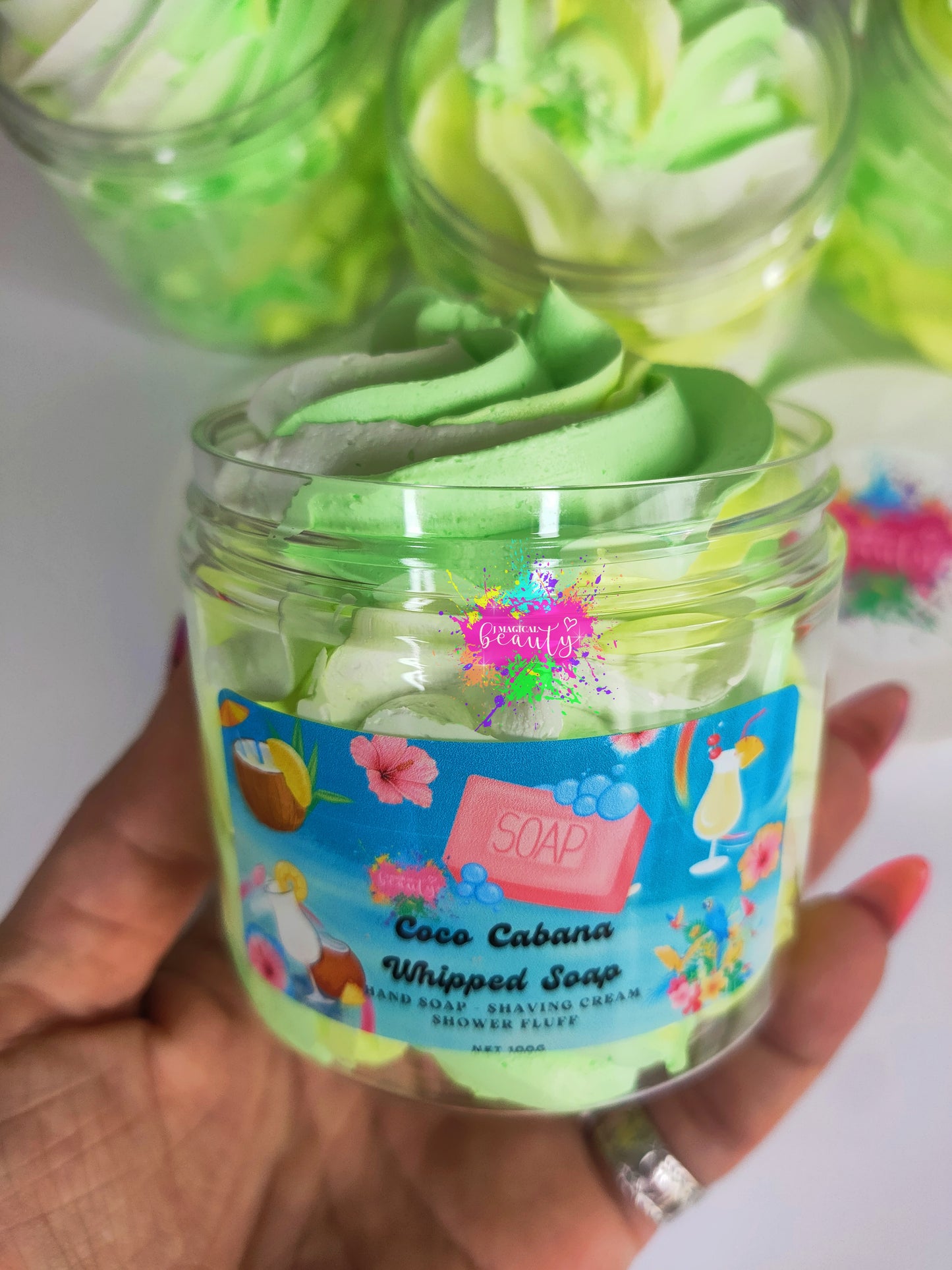 Coco Cabana scent Whipped Soap