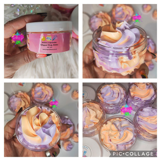 Amber & Lavender scent Whipped Body Butter