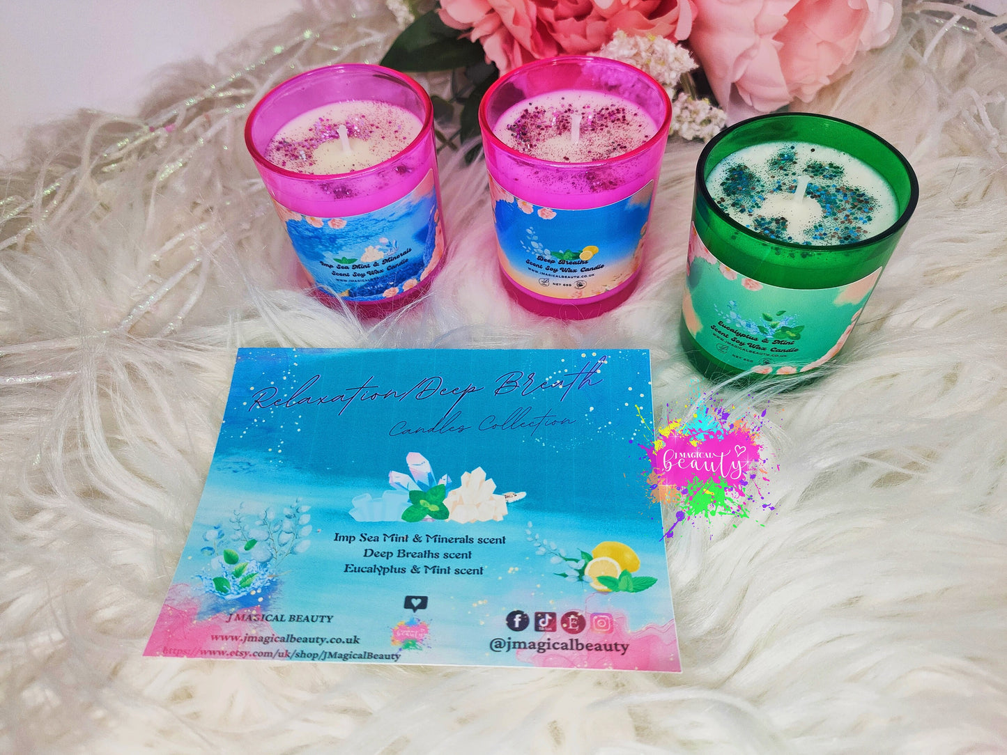 Relaxation/Deep Breath Scented Candle Trio Set