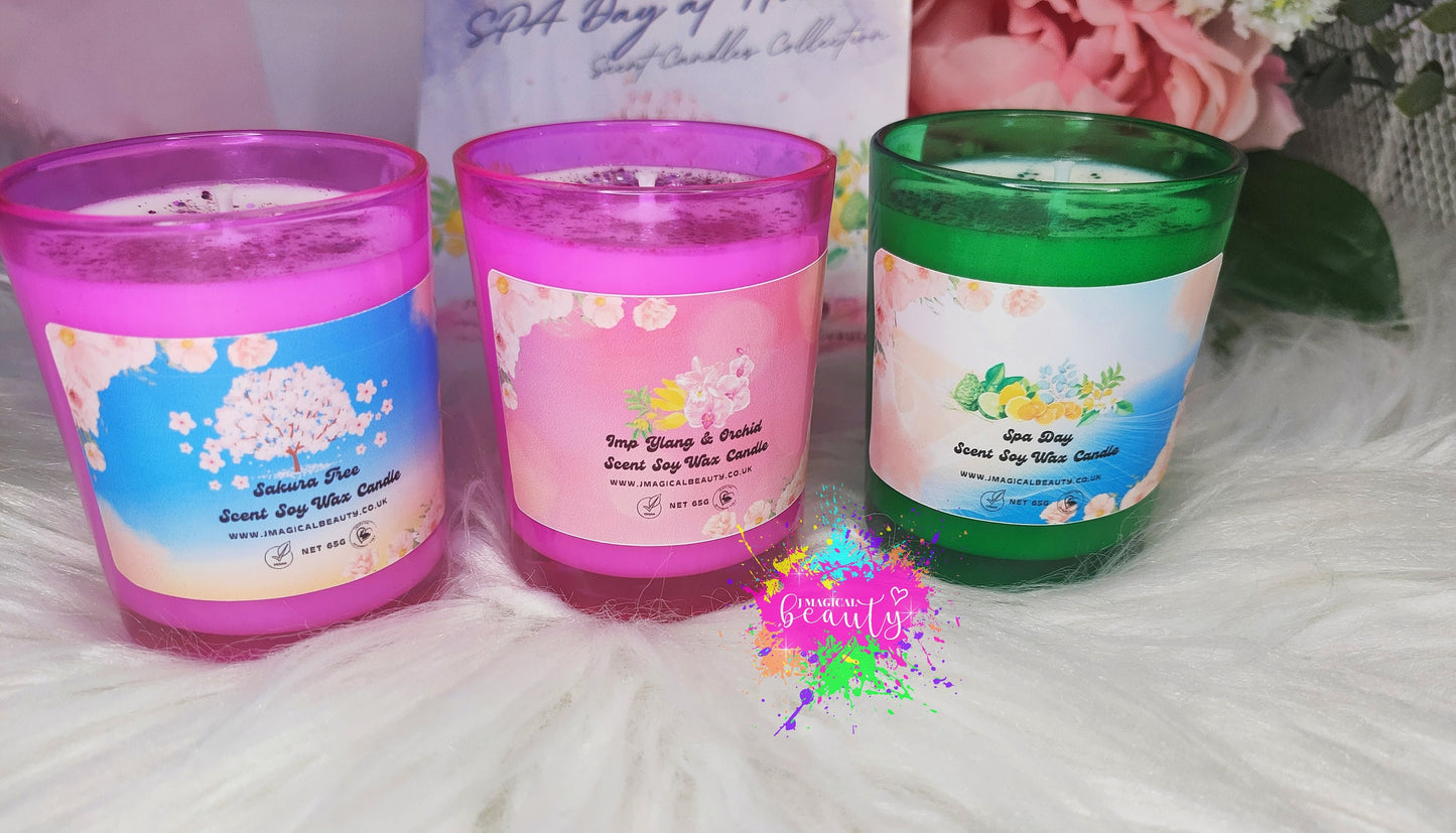 SPA Day at Home Scented Candle Trio Set