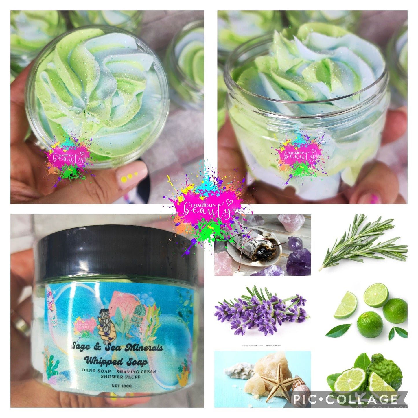Whipped Soap Sage & Sea Minerals scent