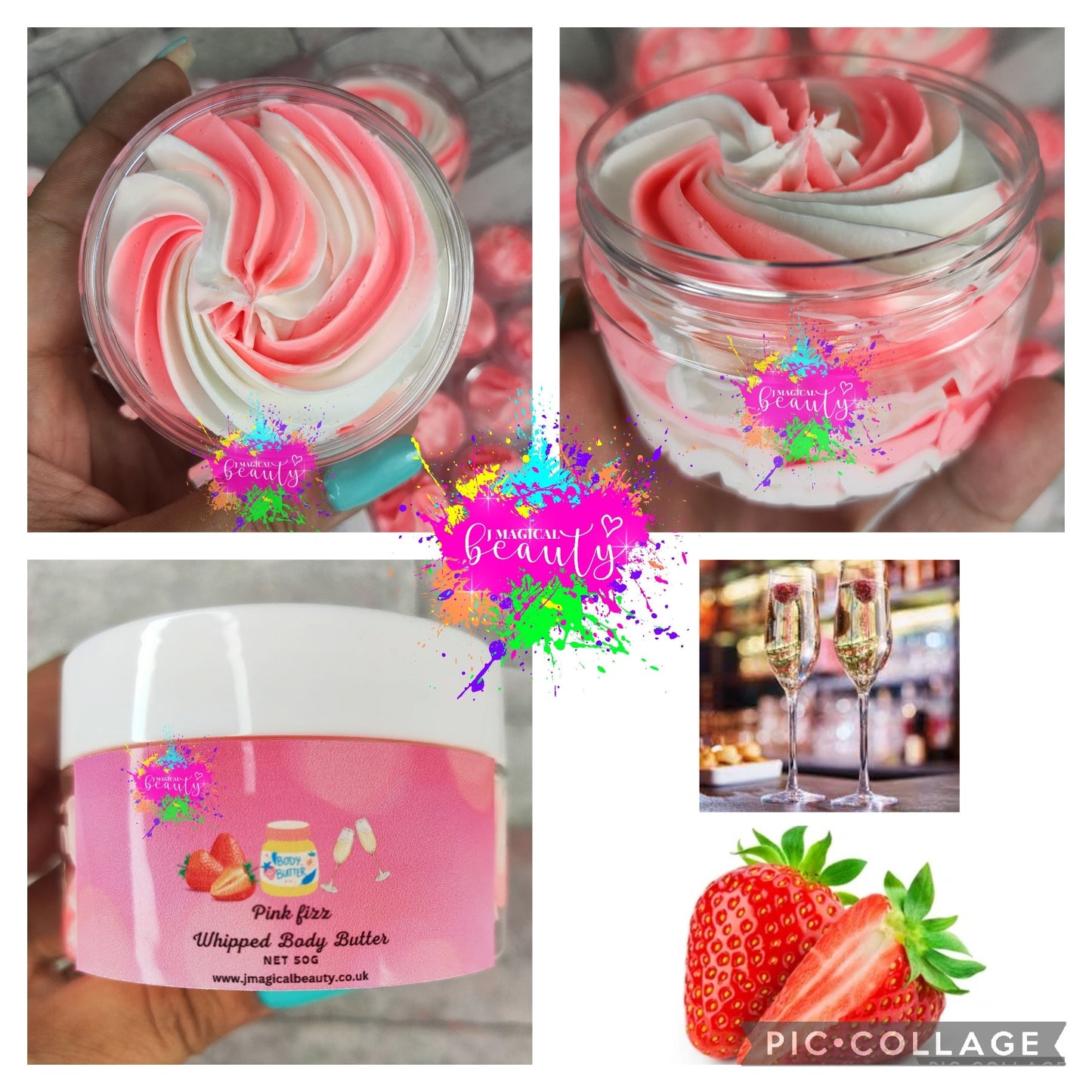 Whipped Body Butter Pink Fizz scent