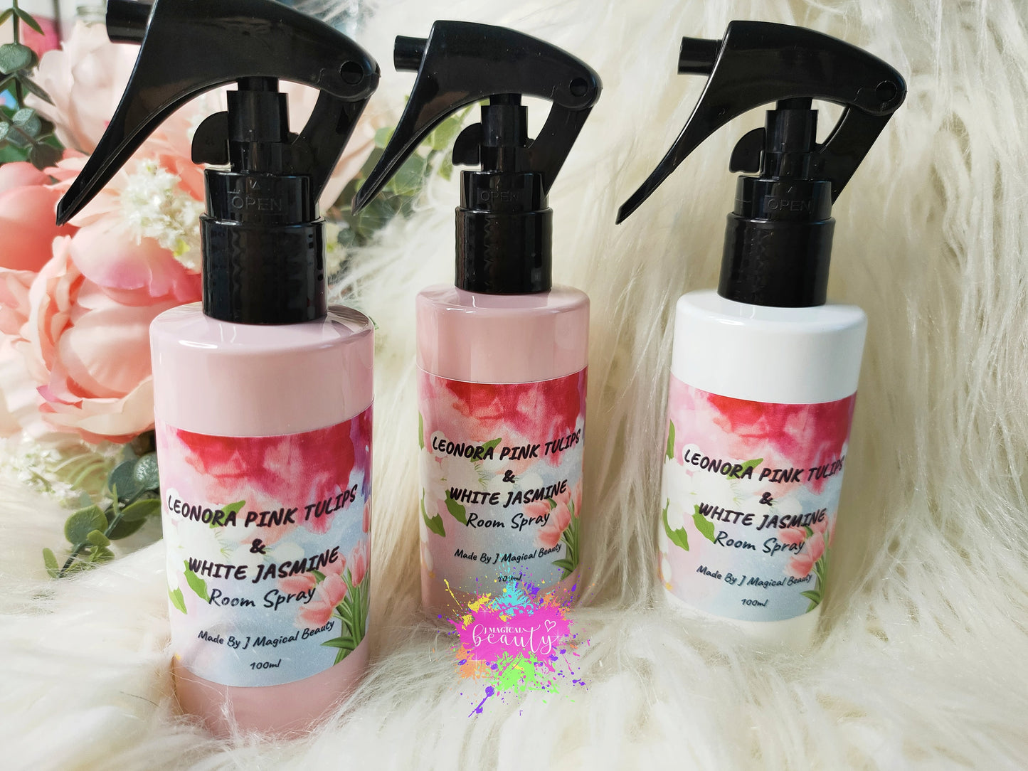 Room Spray Leonora Pink Tulips & White Jasmine scent