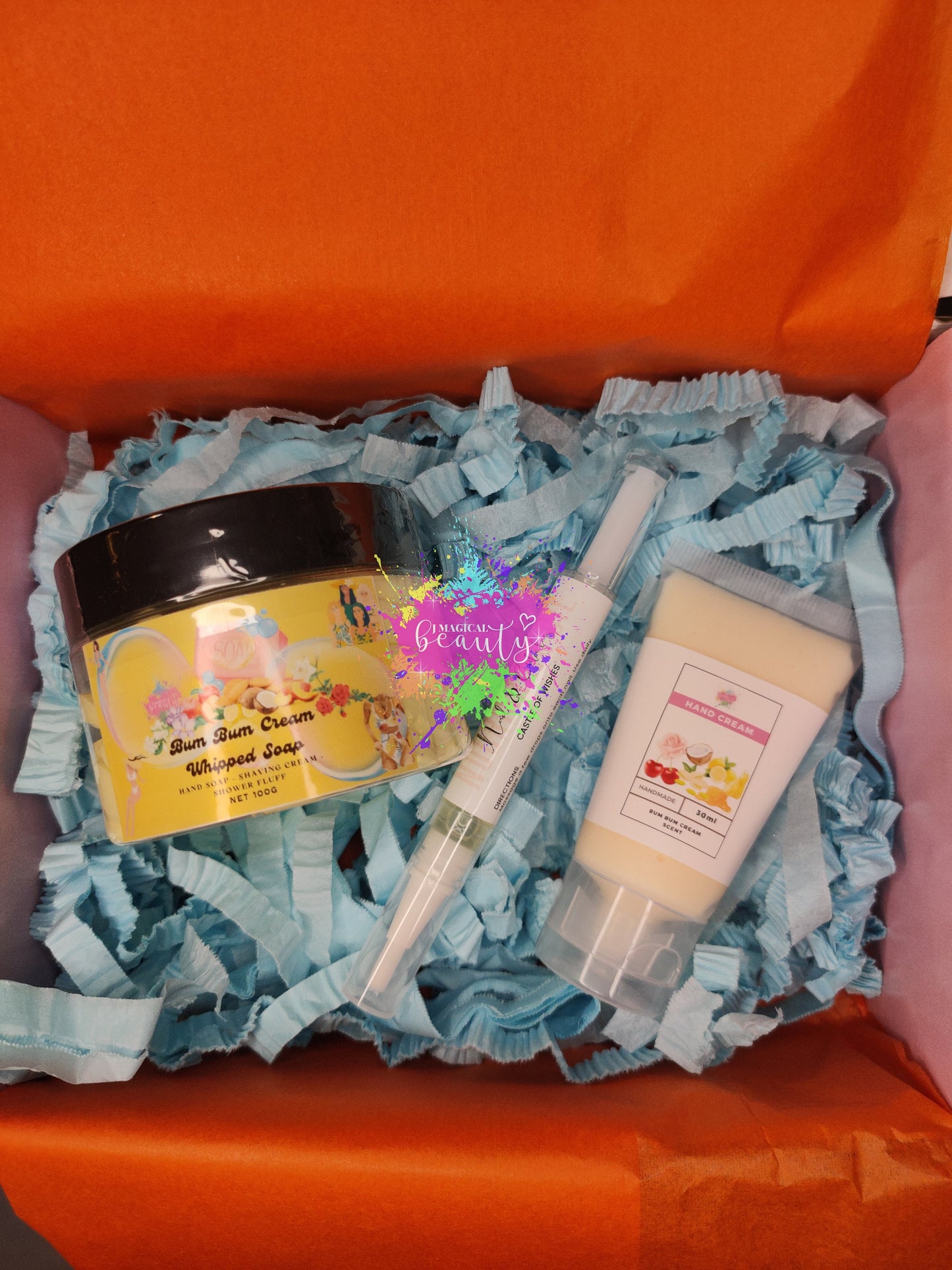 Gift Set/Whipped Soap Bum Bum Cream/Cuticle Oil/Hand Cream