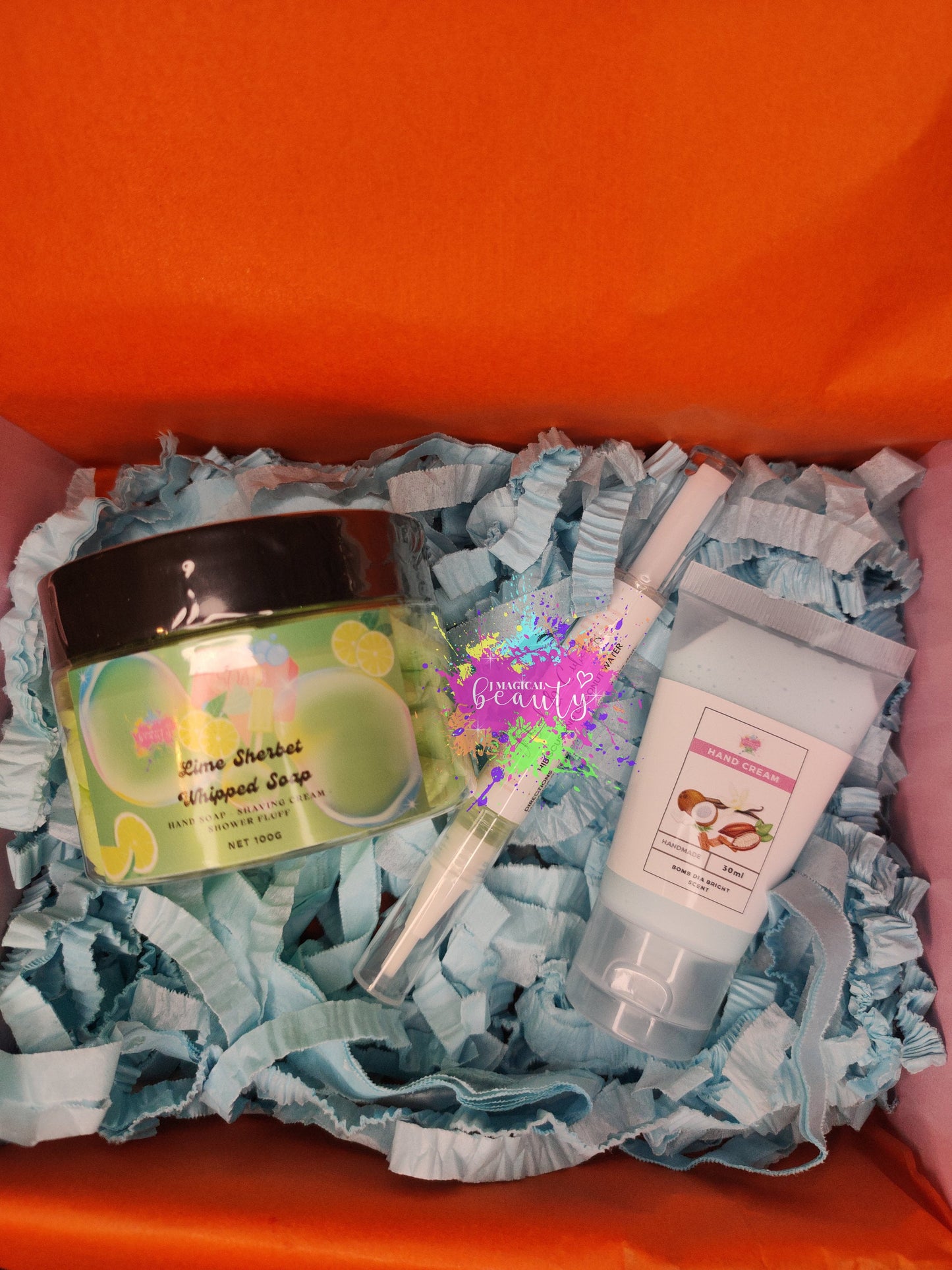 Gift Set/Whipped Soap Lime Sherbet/Cuticle Oil/Hand Cream